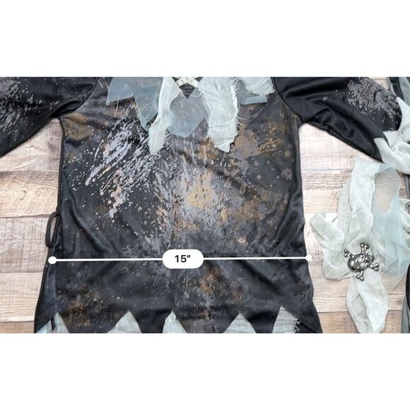 New Hyde & Eek Pirate Eye‎ Patch Scarf Belt Outfit Halloween Costume Boys Medium - Picture 10 of 16